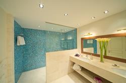 Sifawy Boutique Hotel - Sifah, Oman. Marina Suite bathroom.